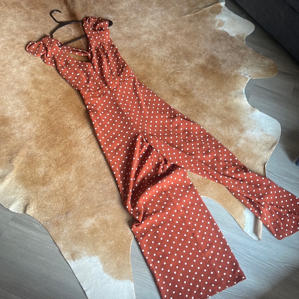 Brick Red Polka Dot Jumper